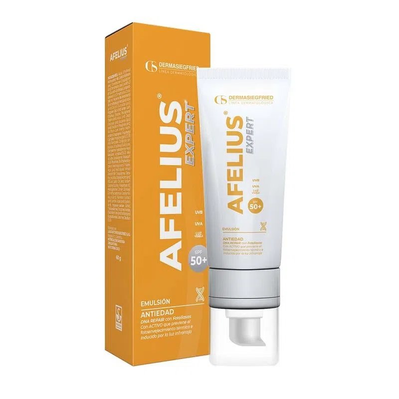 Afelius expert emulsión antiedad spf 50+