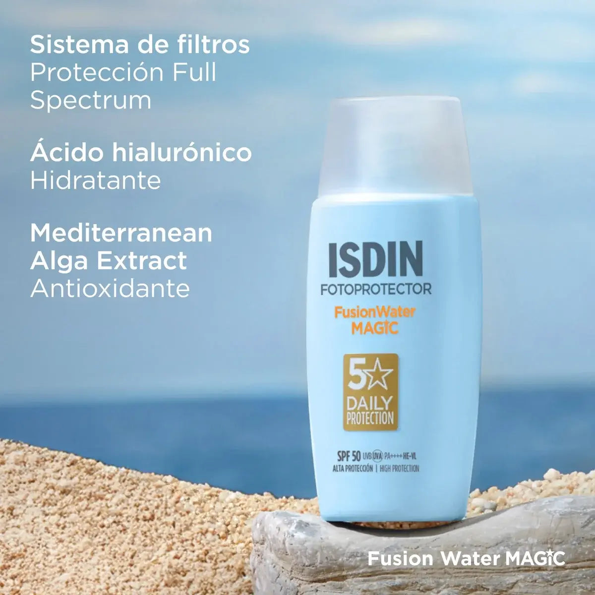 Fusion water magic fotoprotector 50+