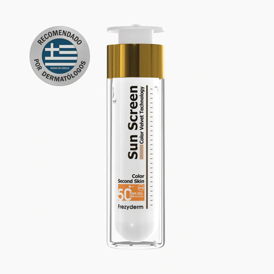 Sun Screen Protector Solar Velvet Con Color Spf50+  Crema Facial